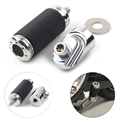 GZYF Motorrad-Schalthebel, Dirt Bike Bremse Fußpedal Schalthebel Für Dyna mit Hoop Style Ständer 1991-2017, Chrom von GZYF