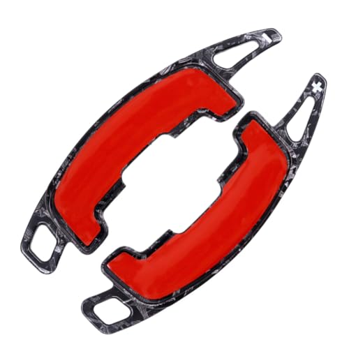 GZYF Schalthebelverkleidung Schaltwippen Lenkradbezug 2 Stk für Sport 2023-2024 Forged Pattern ABS von GZYF