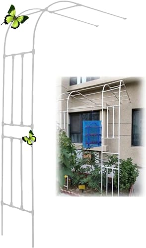 Arc Arcata Kletterbecher Überschwemmung Gartenbogen für Rosen 60-300 cm breit 240 cm hoch 240 cm für Terrasse, Balkon, Eingang Garten (Maße: L 60 x B 240 cm/L 2 x H von GZYHDC