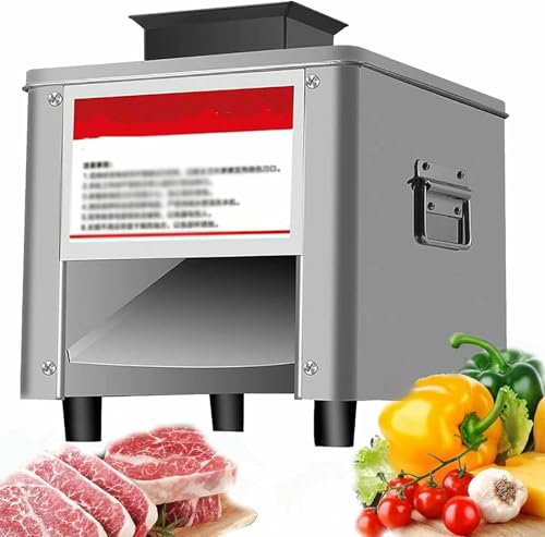 Elektrische Fleischscheibmaschine Für Den Kommerziellen Und Häuslichen Gebrauch, Edelstahlklinge Zum Schneiden, Zerkleinern, Fleisch In Streifen Und Würfel Schneiden, Hohe Effizienz 330 Lbs/H Elektrische Fleischscheibmaschine Für Den Kommerziellen Und Häuslichen Gebrauch, Edelstahlklinge Zum Schneiden, Zerkleinern, Fleisch In Streifen Und Würfel Schneiden, Hohe Effizienz 330 Lbs/H von GZYHDC