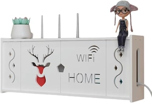 GZYHDC Aufbewahrungsbox für Router Router Router Wireless WiFi Router Rack Wand TV Set Top Box Aufbewahrungsbox Power Strip Socket Dekorative Abschirmbox montiert auf der GZYHDC Aufbewahrungsbox für Router Router Router Wireless WiFi Router Rack Wand TV Set Top Box Aufbewahrungsbox Power Strip Socket Dekorative Abschirmbox montiert auf der von GZYHDC