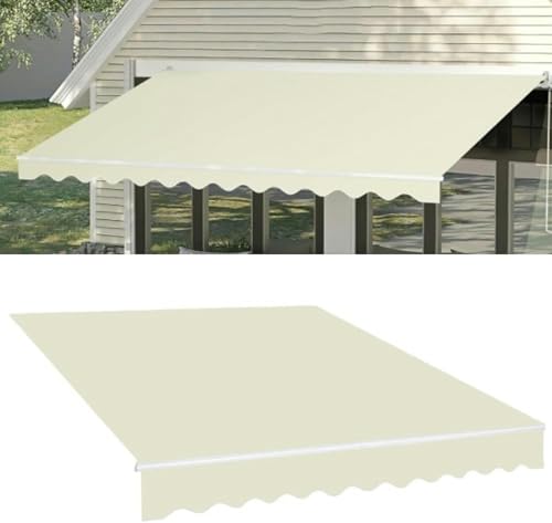 GZYHDC Ausziehbare Terrassenmarkise Ersatzstoff – Sonnenschutz für Markisen – Segeltuchbezug für Terrassenmarkise (7 x 3 m) 7 x 3 cm von GZYHDC