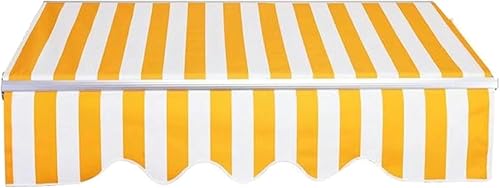 GZYHDC Ausziehbares Markisen-Ersatzgewebe, wasserdichtes Polyester-Segeltuch, UV-Schutz, Volant, Fenster, Tür, Marktdeck, 5,8 x 3 m von GZYHDC