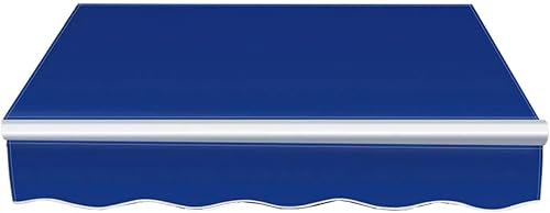 GZYHDC Ausziehbares Markisen-Ersatzgewebe mit Volant, wasserdichtes Polyester-Sonnenschutz für Terrasse (4,9 x 1,5 m) von GZYHDC