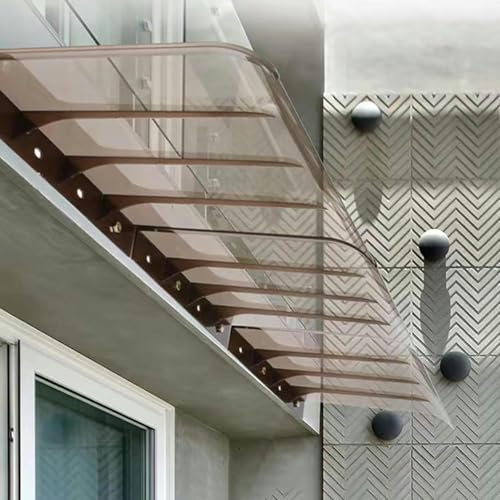 GZYHDC Einziehbare Ersatzmarkise aus Polyestergewebe mit UV-Schutz für den Außenbereich, Plane mit Bordüre (nur Stoff) – Markise für Fenster, Tür, Terrasse, Hof (6 x 3,5 m) von GZYHDC