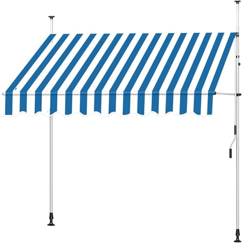 GZYHDC Einziehbare Markise aus Polyester, wasserdicht, UV-Schutz, Regen und Schnee (7 x 3,5 m) von GZYHDC