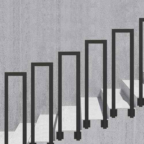 GZYHDC Industrieller Handlauf für Seitentreppen Wandmontage 85 cm 90 cm 100 cm Handlauf für Treppen innen und außen Vierkantrohr schwarz verzinkt Handlauf Geländer GZYHDC Industrieller Handlauf für Seitentreppen Wandmontage 85 cm 90 cm 100 cm Handlauf für Treppen innen und außen Vierkantrohr schwarz verzinkt Handlauf Geländer von GZYHDC