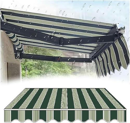 GZYHDC Manueller Ersatzstoff für den Außenbereich, wasserabweisend, Polyester, Sonnenschutz für Terrasse, Stoffersatz für Tür, Fenster, Markise, 3 x 2,5 m Größe von GZYHDC
