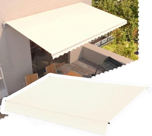 GZYHDC Outdoor Sonnenschutzdach Ersatzstoff für 4,9 x 4 m einziehbare Markise - UV-beständiger Terrassenmarkisenstoff für Balkon und Hof von GZYHDC