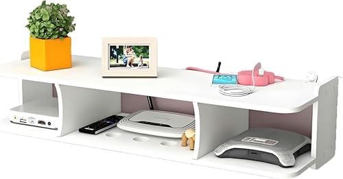 GZYHDC Router-Aufbewahrungsbox, schwebende Regale für TV-Komponenten, WiFi-Router-Speicherregal, Decoder-Rack, Regal-Decoder-Rack von GZYHDC