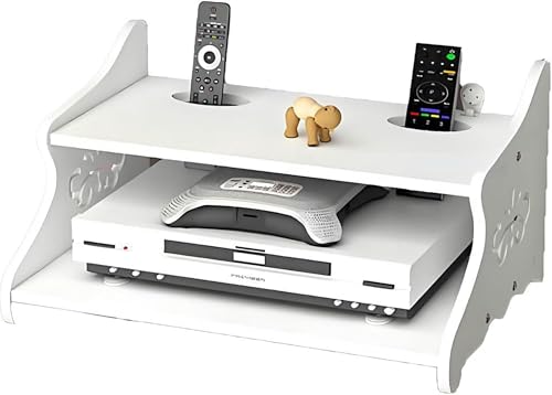 GZYHDC Router-Aufbewahrungsbox, schwebende Regale für TV-Komponenten, WiFi-Router-Speicherregal, Decoder-Rack, Regal-Decoder-Rack von GZYHDC
