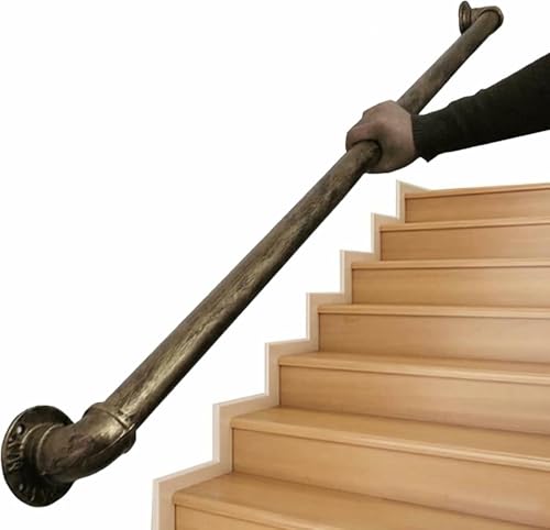 Indoor Treppe Handgelenk Sicherheitsgriff Mit Wandhalter & Schrauben, Dekorative Metall Eisen Unterstützung Für Verbesserte Stabilität von GZYHDC