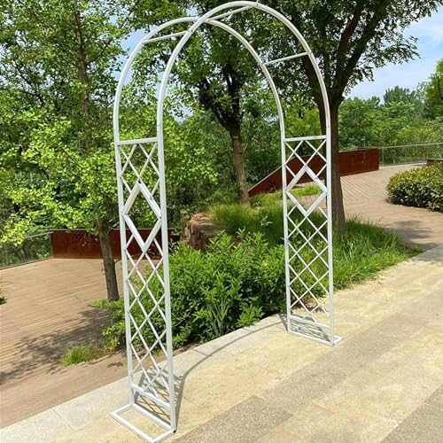 Kletterbogen Rosenbogen Rosenbogen Rostschutz Basis Metall Breite 140/200/260/300/340 cm Gartenbogen Pflanzenbogen (Größe:B160xH230xT40cm) von GZYHDC