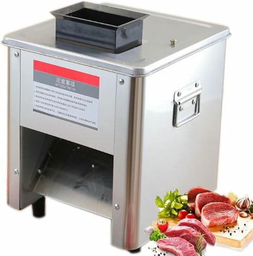 Kommerzielle Fleischschneidemaschine, 3-in-1-Scheibenstreifen, Würfel, leicht zu reinigen, 850 W Lebensmittelschneider für effiziente Küchenvorbereitung Kommerzielle Fleischschneidemaschine, 3-in-1-Scheibenstreifen, Würfel, leicht zu reinigen, 850 W Lebensmittelschneider für effiziente Küchenvorbereitung von GZYHDC
