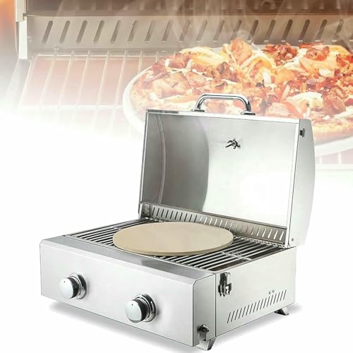 Kommerzieller Gas-Pizzaofen, 12-Zoll-Desktop-Pizzamaschine, multifunktionaler Vorspeisen-Ofen, Restaurant und Küche. von GZYHDC