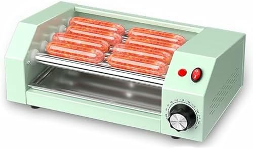 Mini Wurst Grill Kocher mit Einstellbarer Temperatur, Ideal für Frühstückswürste und Eierbrötchen, Arbeitsplatte Hot Dog Wärmer von GZYHDC