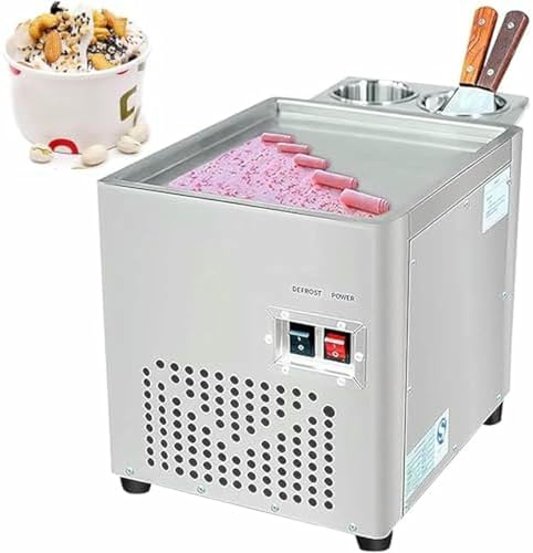 Rolleismaschine, kommerzieller Edelstahlbereiter mit Kompressor und 2 Schabern zur Herstellung von Eis und Joghurt von GZYHDC