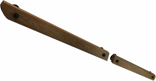 Rutschfester Handlauf aus Holz für Treppen – Stabile Wandmontage-Sicherheitsschiene mit Metallhalterungen, ideal für Haus und Villa Treppenhaus Sicherheit Rutschfester Handlauf aus Holz für Treppen – Stabile Wandmontage-Sicherheitsschiene mit Metallhalterungen, ideal für Haus und Villa Treppenhaus Sicherheit von GZYHDC