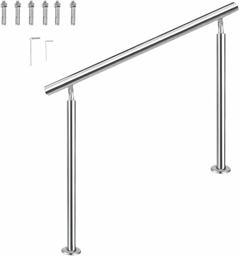 Verstellbare Outdoor Bannister Rail - Moderner Edelstahl Handlauf für 2-3 Stufen Treppengeländer Bodenmontage Handläufe mit Installationsset Verstellbare Outdoor Bannister Rail - Moderner Edelstahl Handlauf für 2-3 Stufen Treppengeländer Bodenmontage Handläufe mit Installationsset von GZYHDC