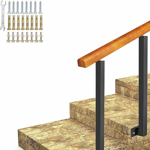 Verstellbares Holzgeländer für Treppen, flexibler Außenhandlauf für Veranda und Stufen, verbessert die Sicherheit und einfachen Zugang Verstellbares Holzgeländer für Treppen, flexibler Außenhandlauf für Veranda und Stufen, verbessert die Sicherheit und einfachen Zugang von GZYHDC