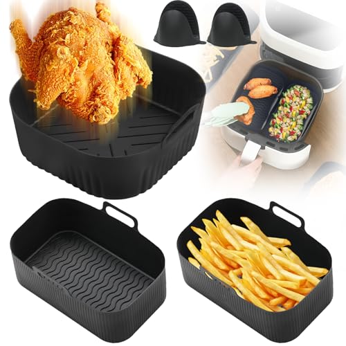 GZYYANG Silikonform Heißluftfritteuse Silikon Backform 5 Stück Airfryer Zubehör Reusable Airfryer Silikonform Silikoneinsatz für Heißluftfritteuse Zubehör GZYYANG Silikonform Heißluftfritteuse Silikon Backform 5 Stück Airfryer Zubehör Reusable Airfryer Silikonform Silikoneinsatz für Heißluftfritteuse Zubehör von GZYYANG