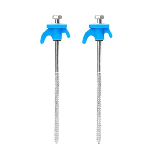 10/8/4/2 Stück Schraubanker-Zeltpflöcke 20 Cm Kohlenstoffstahl-Zeltpflöcke Spike-Haken Campingzeltnagel Spiraltyp-Überdachungspflöcke For Den Außenbereich(Blue - 2pcs) von GZZBDGFIY