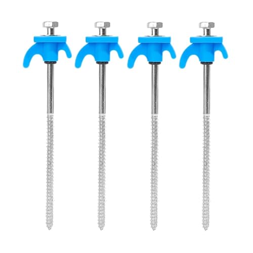 10/8/4/2 Stück Schraubanker-Zeltpflöcke 20 Cm Kohlenstoffstahl-Zeltpflöcke Spike-Haken Campingzeltnagel Spiraltyp-Überdachungspflöcke For Den Außenbereich(Blue - 4pcs) von GZZBDGFIY