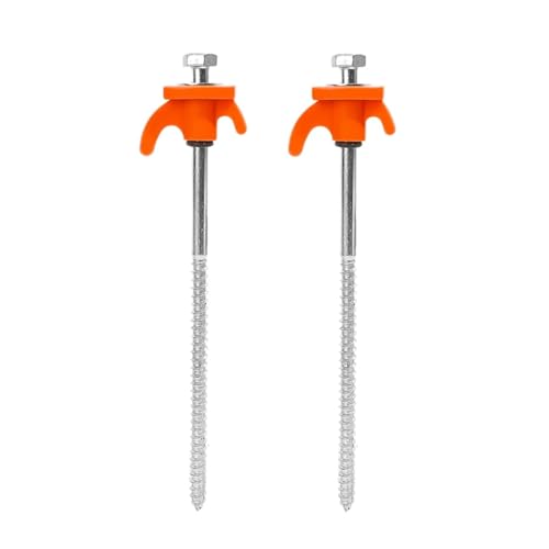 10/8/4/2 Stück Schraubanker-Zeltpflöcke 20 Cm Kohlenstoffstahl-Zeltpflöcke Spike-Haken Campingzeltnagel Spiraltyp-Überdachungspflöcke For Den Außenbereich(Orange - 2pcs) von GZZBDGFIY