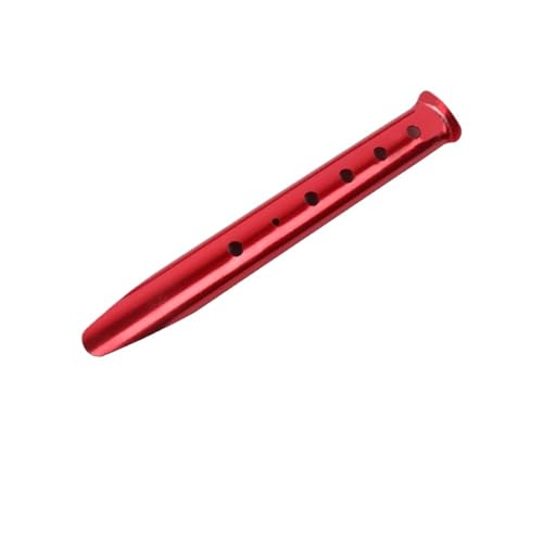 10 Stück Strand U-förmige Zeltzubehörpfähle Aluminiumlegierung Camping Zeltheringe Outdoor Camping Wandern Strand Schnee Sand Boden Zelt(Red) von GZZBDGFIY