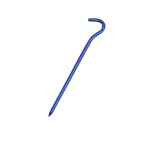 1PC 18cm Aluminium Legierung Zelt Nagel Mit Haken Outdoor Camping Stakes Boden Zelt Heringe For Hängematte Markise Baldachin Wandern Zubehör(Blue) von GZZBDGFIY