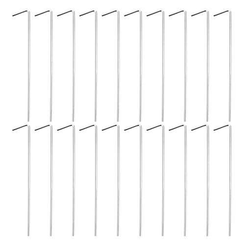 20 Pcs Eisen Boden Nägel Zelt Heringe Stakes Baldachin Zubehör Outdoor Camping Getriebe Stahl Befestigungs Haken Wiederverwendbare Zelt Heringe Für von GZZBDGFIY