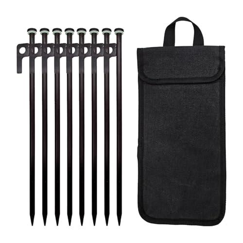 4/8 Stück Zeltheringe, Geschmiedete Stahl-Zeltnägel, Bodenanker Mit Aufbewahrungstasche, Camping-Zeltspikes For Camping Im Freien(4pcs) von GZZBDGFIY