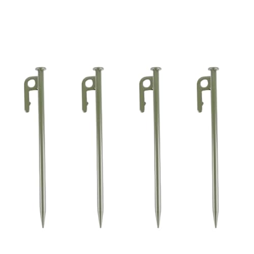 4 Stück Outdoor Verdickter Und Verlängerter Bodennagel Camping Winddichter Fester Nagel Baldachin Strand Großes Zelt Camping Nagel Stahlnagel(Green 40 cm) von GZZBDGFIY