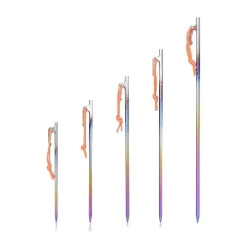 6 Stück Zeltheringe Aus Titanlegierung For Camping, Kompatibel Mit Boundless Voyage Ti4013P, For Ausflüge Im Freien, Wandern, Gartenarbeit(35cm 6PCs) von GZZBDGFIY