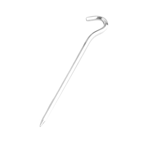 8 Stück/1 Stück Aluminium-Zelthering-Heringe Mit Haken, Outdoor-Reise-Camping-Planenheringe, Bodenheringe, Harte Und Leichte Zelthering-Markise(1pcs) von GZZBDGFIY