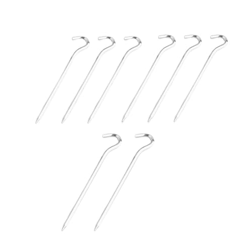 8 Stück/1 Stück Aluminium-Zelthering-Heringe Mit Haken, Outdoor-Reise-Camping-Planenheringe, Bodenheringe, Harte Und Leichte Zelthering-Markise(8pcs) von GZZBDGFIY