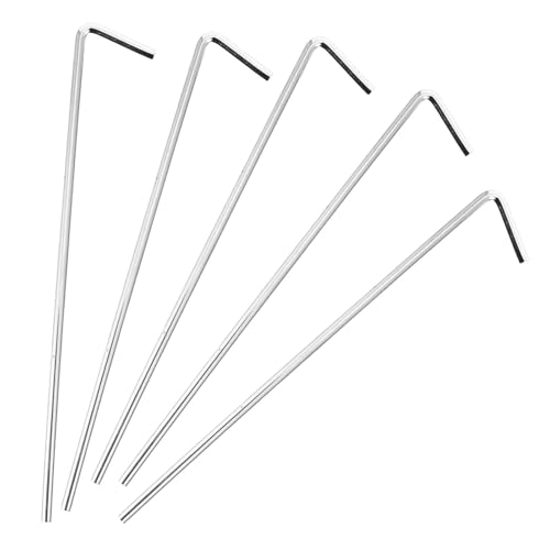 Eisen Boden Nägel Zelt Heringe Stakes Baldachin Zubehör Outdoor Camping Ausrüstung Stahl Befestigungs Haken Wiederverwendbare Zelt Heringe Für(5pcs) von GZZBDGFIY