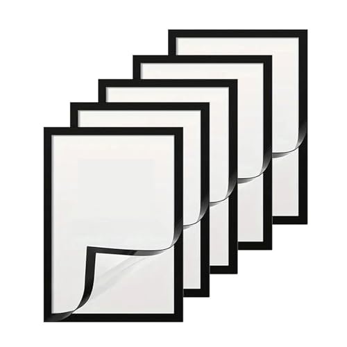 GZZBDGFIY 3/5/10 Magnetische Bilderrahmen, A4 8x12 Zoll, Selbstklebender Weicher Plakatrahmen for Werbesäulen-Anzeigen-Zertifikatshalter(3pcs) von GZZBDGFIY
