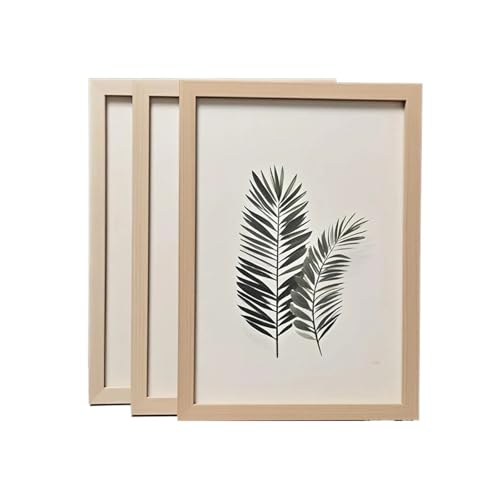 GZZBDGFIY Bilderrahmen, 3 Schwarz-weiße Aprikosen-Fotorahmen Aus Massivholz Im Format A4 A3, Geeignet for Aufhängen An Der Wand Oder Als Posterrahmen Auf Dem Tisch(Wood-3pcs,30x42cm) von GZZBDGFIY