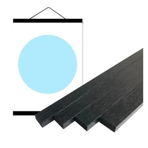 GZZBDGFIY Bilderrahmen, 8 Farben Erhältlich, Größen 30x40 Und 50x70 cm for Poster, Mit Einem Schwarz-weißen Fotorahmen Aus Teakholz(Black Wood,30cm Long) von GZZBDGFIY