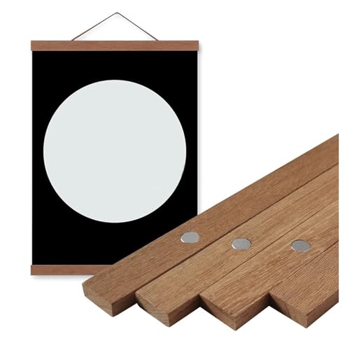 GZZBDGFIY Bilderrahmen, 8 Farben Erhältlich, Größen 30x40 Und 50x70 cm for Poster, Mit Einem Schwarz-weißen Fotorahmen Aus Teakholz(Teak Wood,30cm Long) von GZZBDGFIY