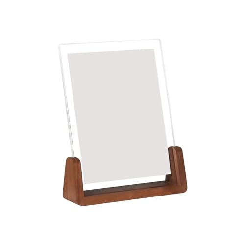 GZZBDGFIY Bilderrahmen, Home Decoration Acryl-Fotorahmen, Transparenter U-förmiger Fotohalter Walnuss/Buche Kreativer Holzrahmen(10.2x15.2cm-3) von GZZBDGFIY