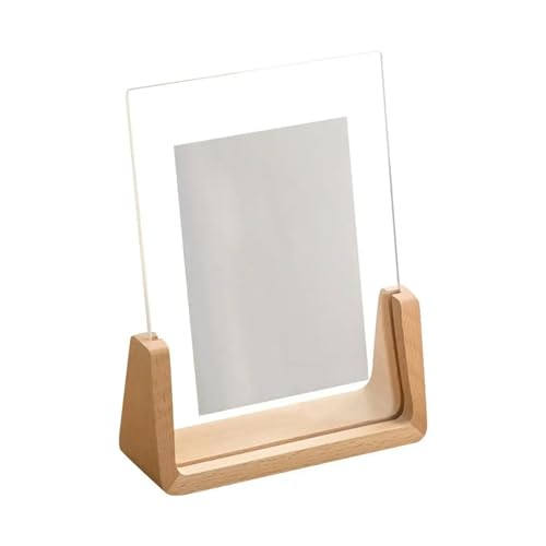 GZZBDGFIY Bilderrahmen, Home Decoration Acryl-Fotorahmen, Transparenter U-förmiger Fotohalter Walnuss/Buche Kreativer Holzrahmen(12.7x17.8cm-1) von GZZBDGFIY