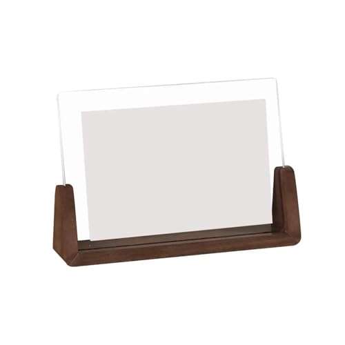 GZZBDGFIY Bilderrahmen, Home Decoration Acryl-Fotorahmen, Transparenter U-förmiger Fotohalter Walnuss/Buche Kreativer Holzrahmen(12.7x17.8cm-4) von GZZBDGFIY