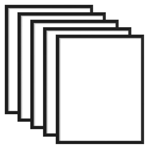 GZZBDGFIY Bilderrahmen, Schwarzer Rahmen Mit Matte for 16x20 Fotos, Geeignet for Wandgalerierahmen Zu Hause(4pcs) von GZZBDGFIY