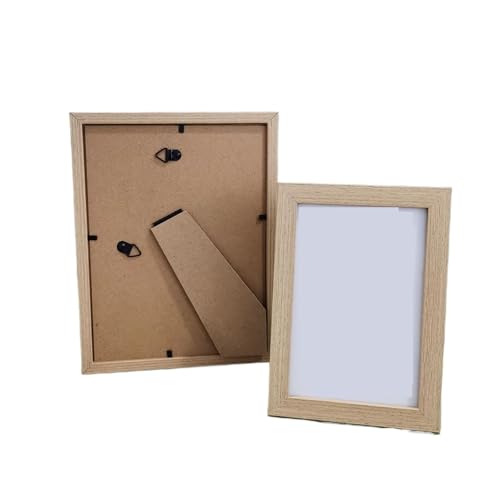 GZZBDGFIY Holz-Fotorahmen, Bilderrahmen, 10 X 15 Cm/15 X 20 Cm/20 X 25 cm/A4, Schreibtisch- Oder Wandbehang, Erinnerungsgeschenk, Heimdekoration(Wood Color,20X25cm 8X10inch) von GZZBDGFIY