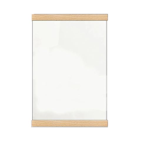 GZZBDGFIY Transparenter Rahmen, Plakataufsteller Aus Holz, Mit Sicherer Magnetfixierung, Geeignet for Fotos Und Urkunden(A) von GZZBDGFIY