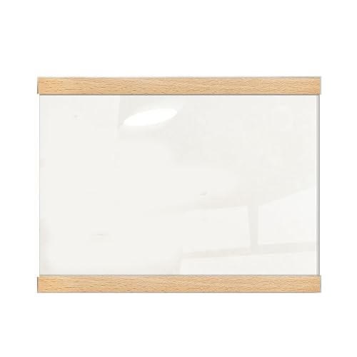 GZZBDGFIY Transparenter Rahmen, Plakataufsteller Aus Holz, Mit Sicherer Magnetfixierung, Geeignet for Fotos Und Urkunden(B) von GZZBDGFIY