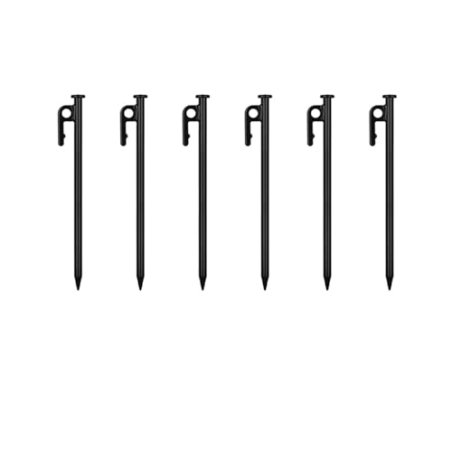 Stahl-Zeltpfähle, Camping-Heringe For Outdoor-Strandüberdachung, Camping-Zubehör(20CM6PCS) von GZZBDGFIY