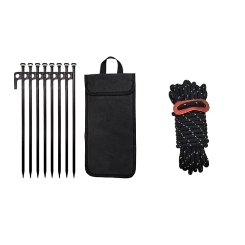 Zeltheringe, Metall-Zeltheringe, Stahl-Zeltheringe, Fluoreszierende Silikonringe, Spezielle Tasche For Camping, Verwendet Auf Felsen(A) von GZZBDGFIY